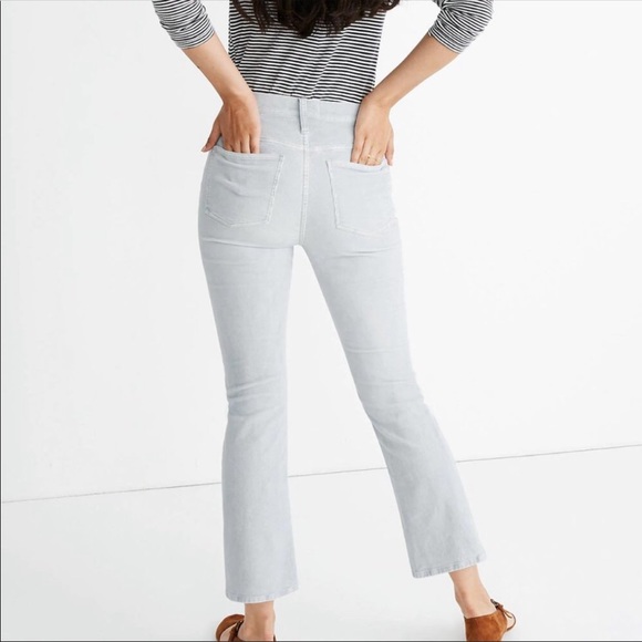 Madewell NWT Cali Demi Boot Gray Corduroy 28 - Picture 3 of 8